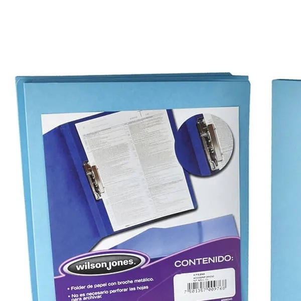 FOLDER CPALANCA OFI. AZUL CL. ACCOGRIP P-0976 PZA
